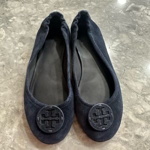 Tory Burch ballerina, navy suede flats size 8